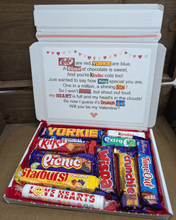 Load image into Gallery viewer, Valentines Day Chocolate Poem Letterbox Gift
