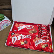 Load image into Gallery viewer, Maltesers Chocolate Letterbox Gift from The Happiness Box with personalised message option.
