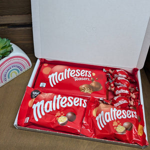 Maltesers Chocolate Letterbox Gift from The Happiness Box with personalised message option.