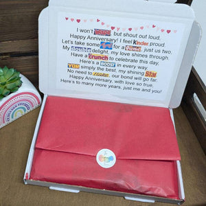 Happy Anniversary Chocolate Poem Gift | The Happiness Box