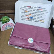 Load image into Gallery viewer, New School Chocolate Poem Letterbox Gift - Good Luck Treat
