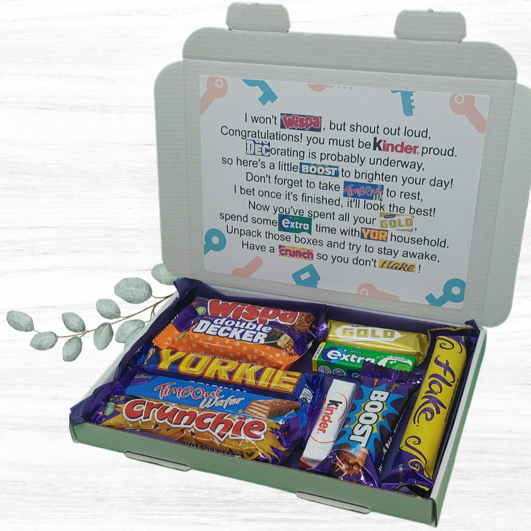 New Home Chocolate Poem Letterbox Gift – The Happiness Box