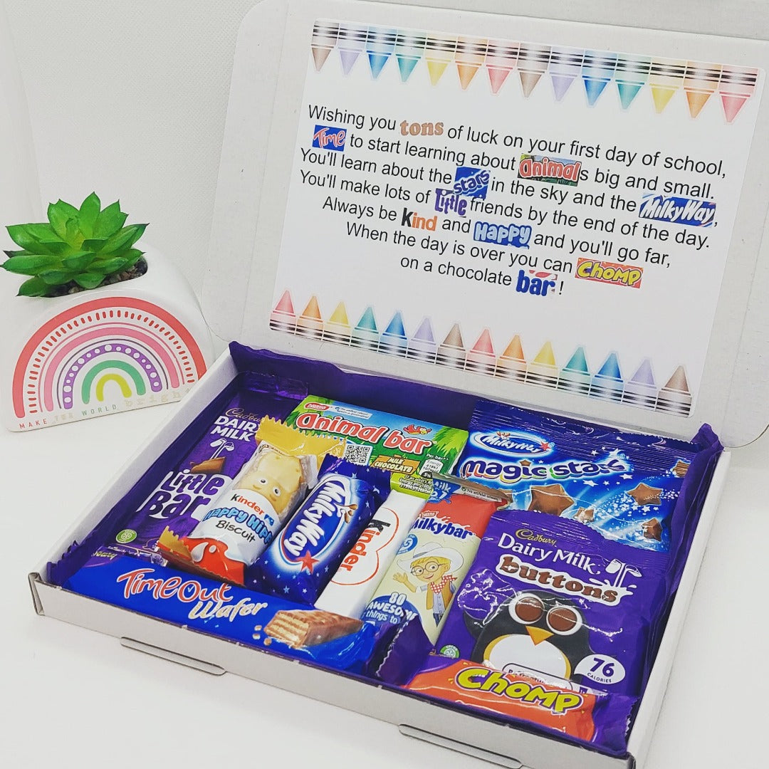 First Day of School Chocolate Poem Letterbox Gift – The Happiness Box